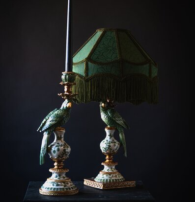 Lampfot Papegoja Grön A Lot Decoration Lampor Taklampor Golvlampor Bordslampor LED-lampor Ledlampor Fönsterlampor Ljusslingor för dekoration
