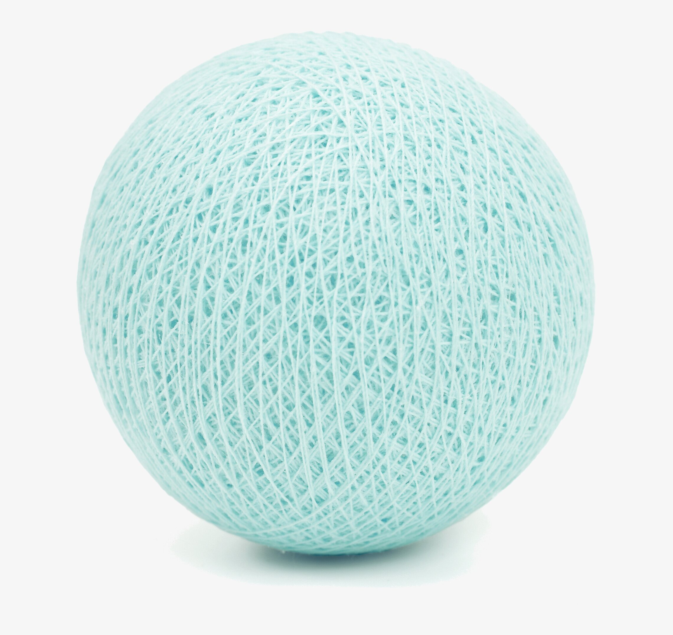 Bild av sfärisk struktur med nätmönster i ljusblått