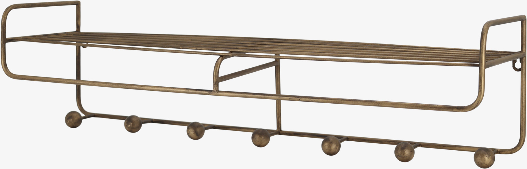 Hatthylla Antik Mässing Chic Antique Knoppar Väggknoppar Klädhängare Vägghyllor