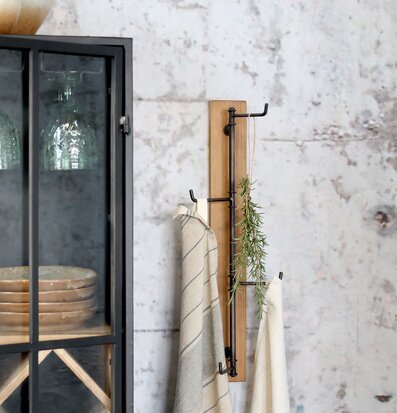 Klädhängare Natur/Svart Chic Antique Knoppar Väggknoppar