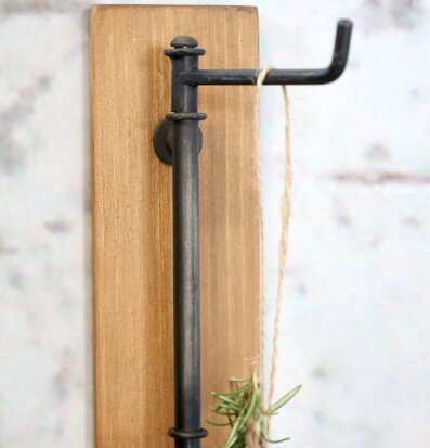 Klädhängare Natur/Svart Chic Antique Knoppar Väggknoppar