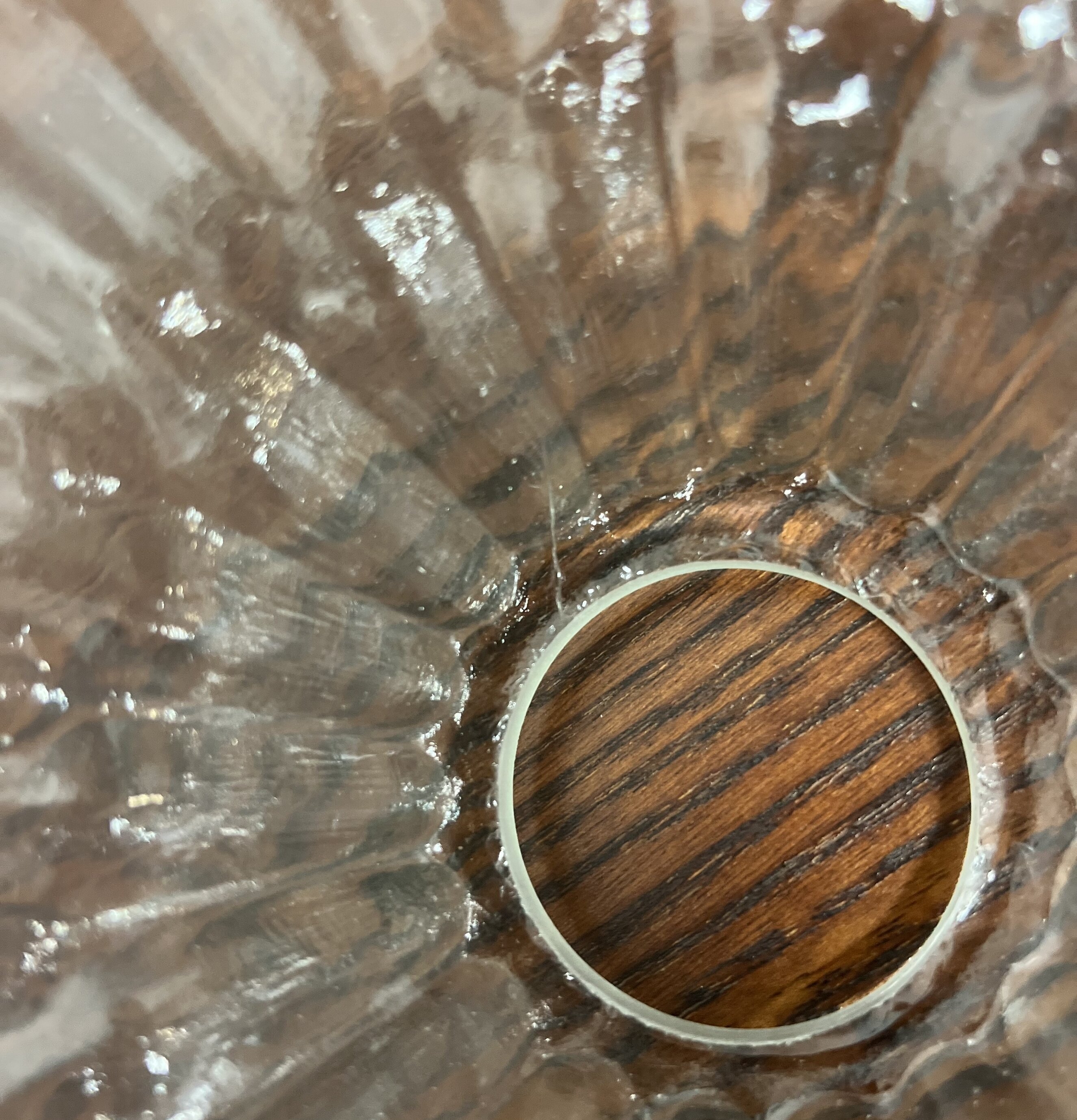 Taklampa Gunilla Bred Klar/Antik Mässing (fynd-id 2) Strömshaga