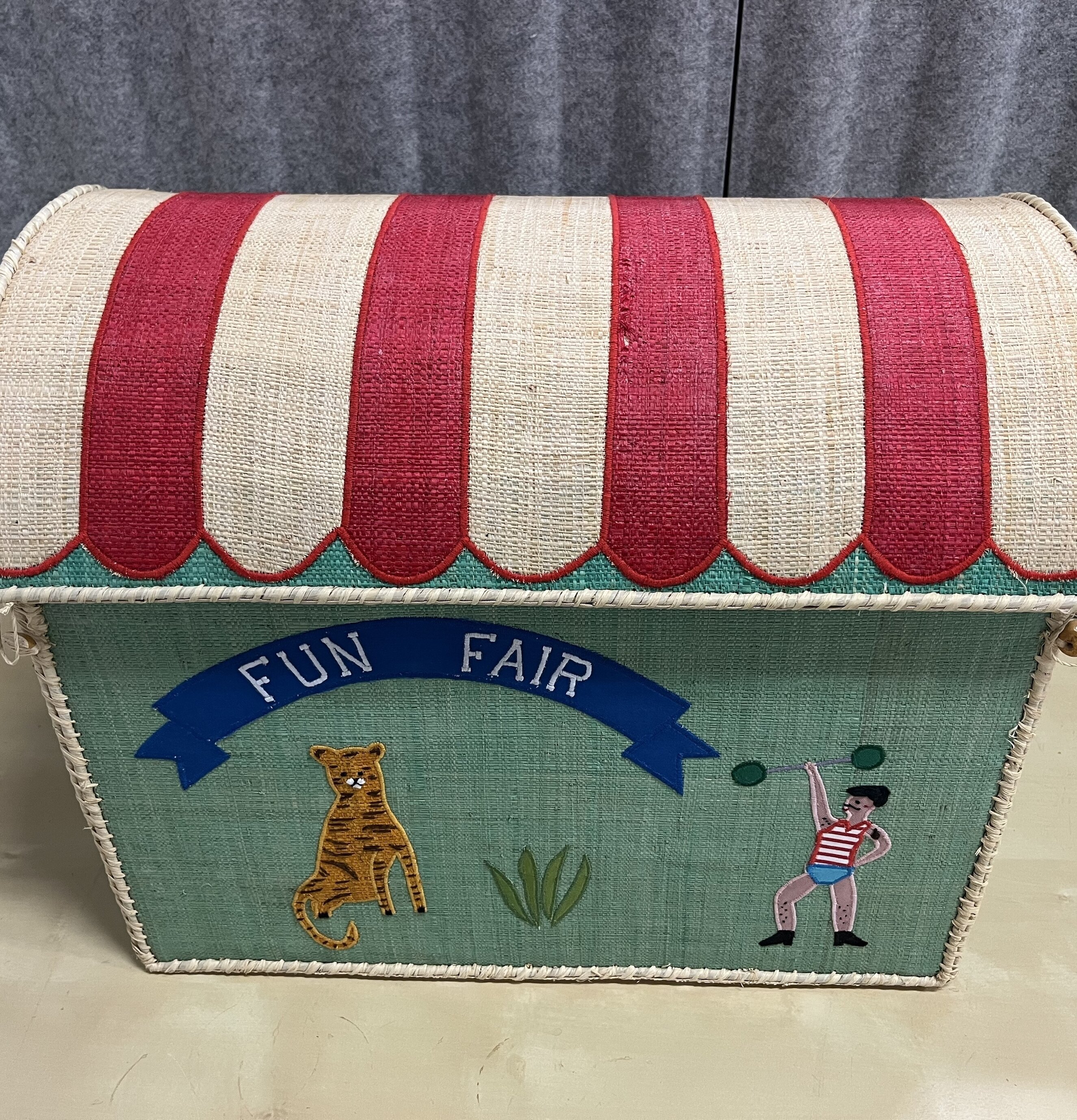 Förvaringshus Fun Fair Theme Blue - Stor (fynd-id 2) Rice