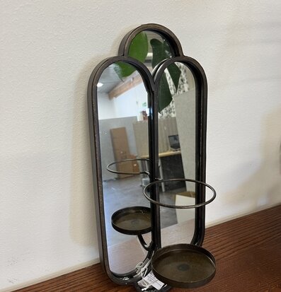 Väggspegel Med Ljusstake (fynd-id 1) Chic Antique