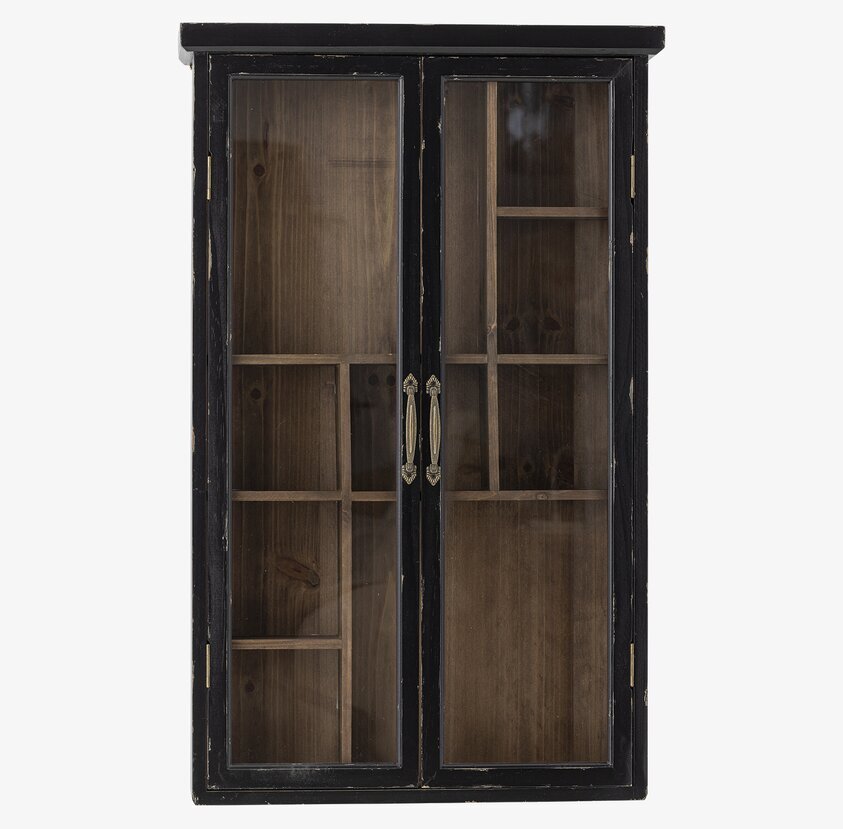 Väggskåp Hazem Svart Bloomingville Skåp (ej för nycklar eller medicin) Vägghyllor som mer är en möbel