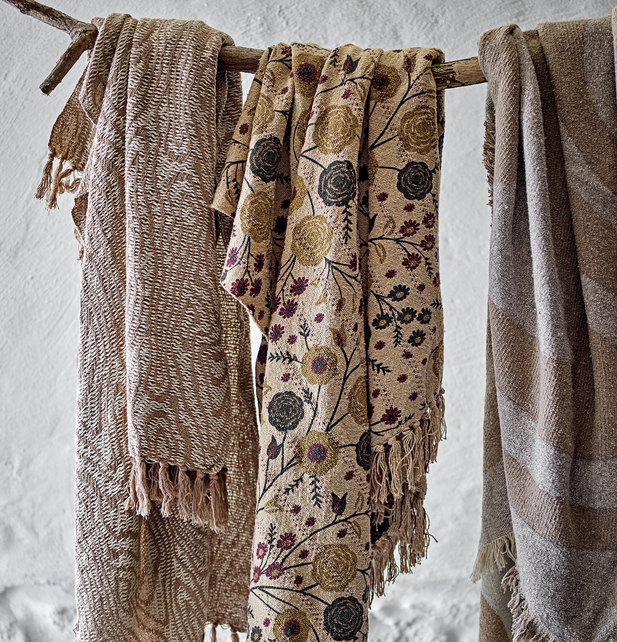 Pläd Eydis Natur Bloomingville Täcken, filtar, plädar och överkast Filtar Plädar Överkast