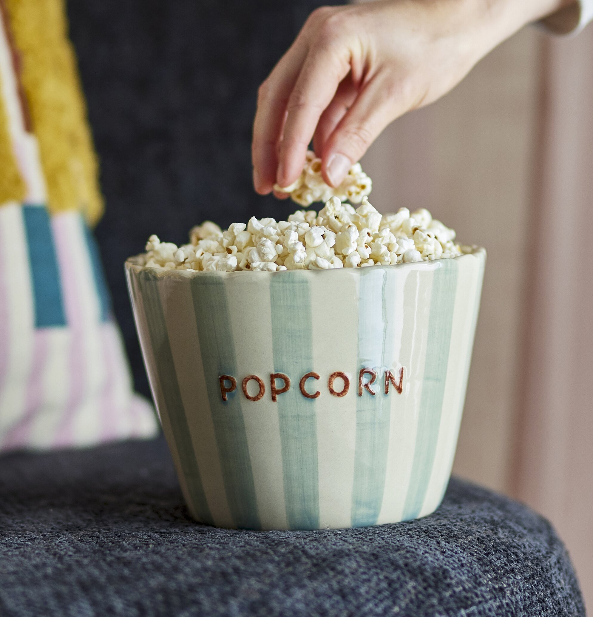 Skål Popcorn Bloomingville Skålar att äta ur tilltugg Såskannor/Vispskål servering Matlådor Förvaring av lunch/mat Lunchboxar Små