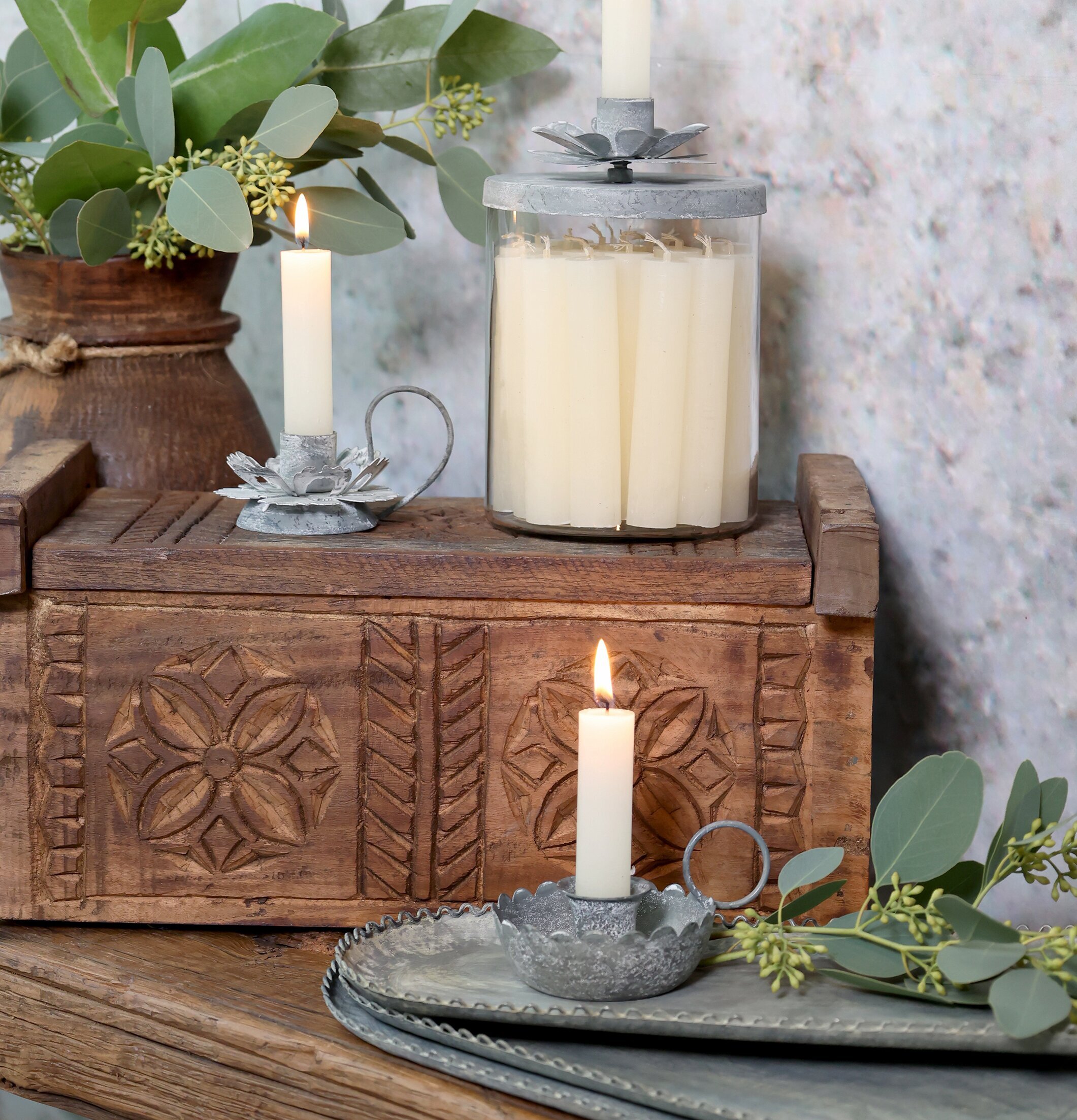 Träbox Med Mönster Chic Antique Förvaringslådor och korgar Boxar Förvaringsboxar Porslinsboxar Trälådor Smyckesboxar i porslin Förvaringsbrickor