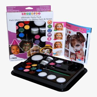 Bild av livfulla ansiktsfärger för kreativ ansiktsmålning