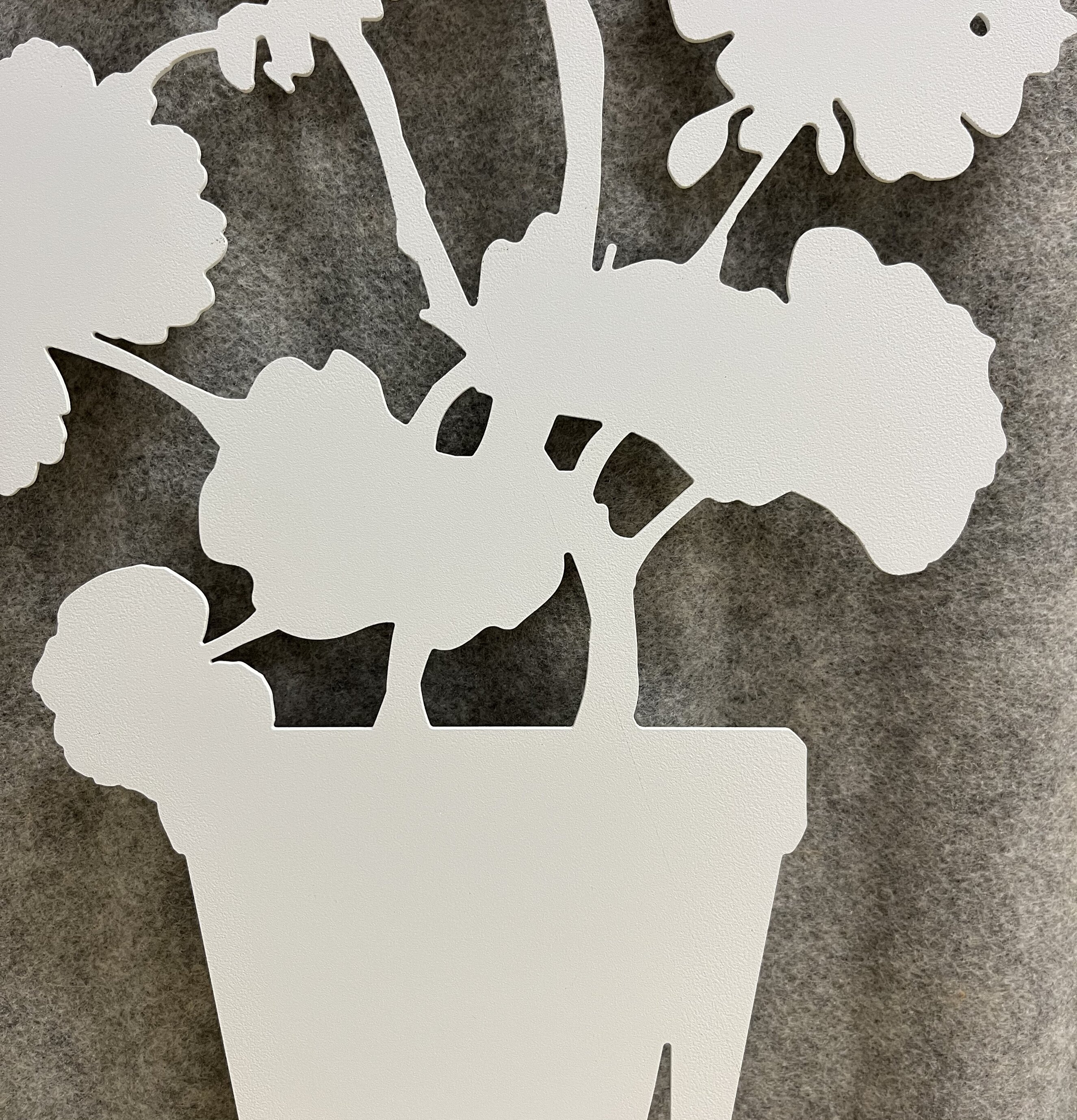 #ÄlskaPlåt Pelargon Stor Vit (fynd-id 1) Älskaplåt