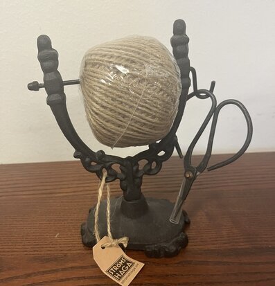 Snörhållare m. Sax Verona Järn Svart (fynd-id 1) Strömshaga