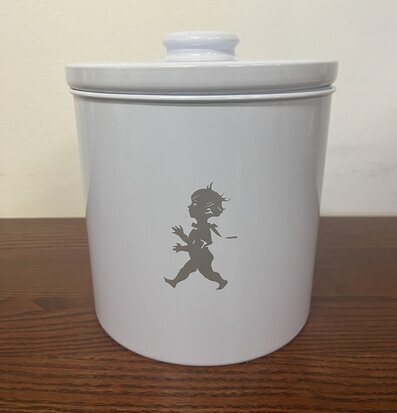 Förvaringsburk – Braständare Träull - Vit (fynd-id 1) Solstickan