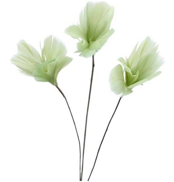 Fjäder Trådad Blom Lime A Lot Decoration Övrig prydnad/dekoration för inredning innemiljö