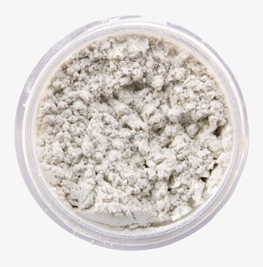 Skimrande Pulver Vit 12 ml från Snazaroo i transparent burk