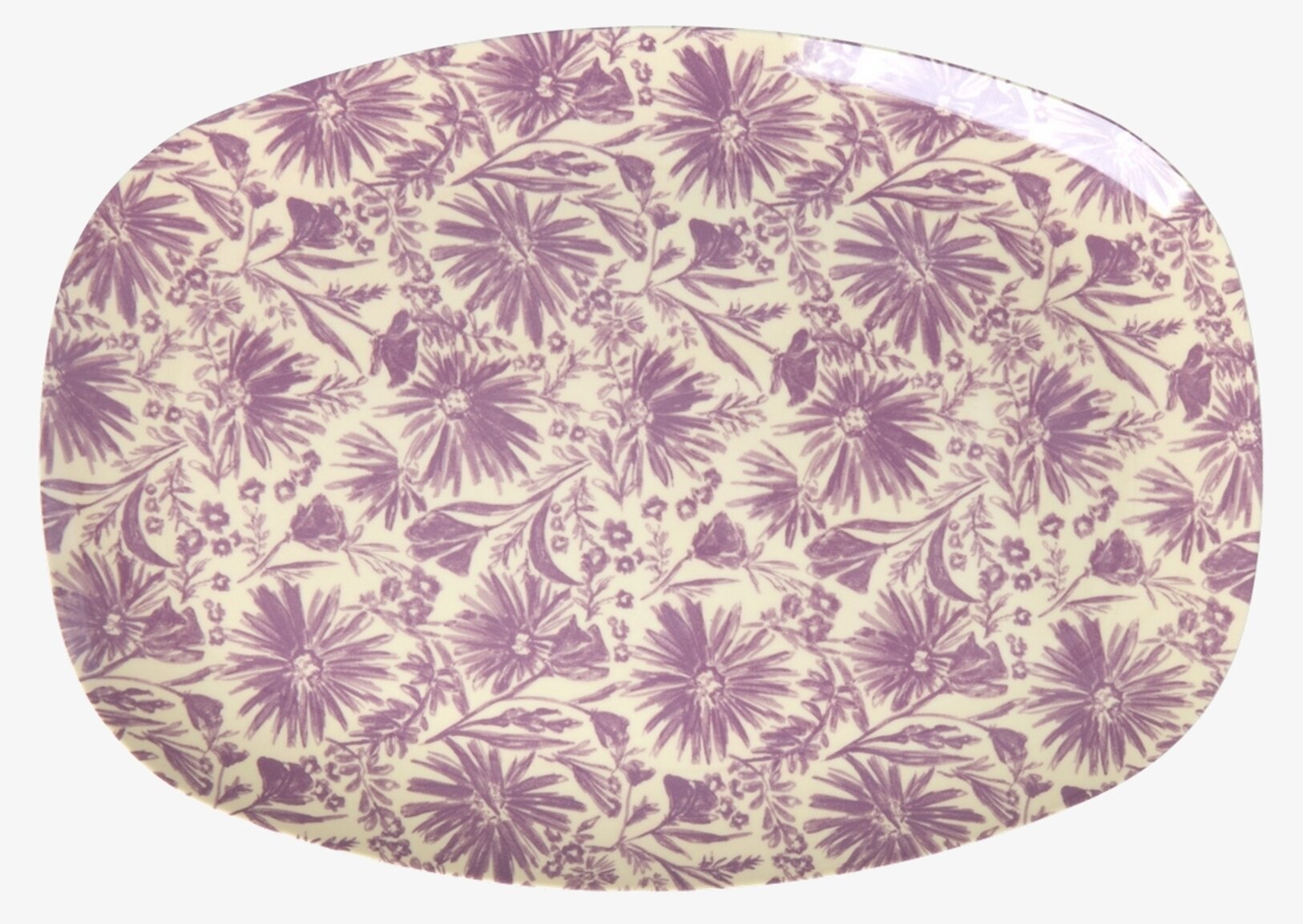 Tallrik Melamin Flower Press Print Rice Tallrikar Djupa tallrikar (ej skål) Desserttallrikar Assietter Barntallrikar Picknicktallrikar