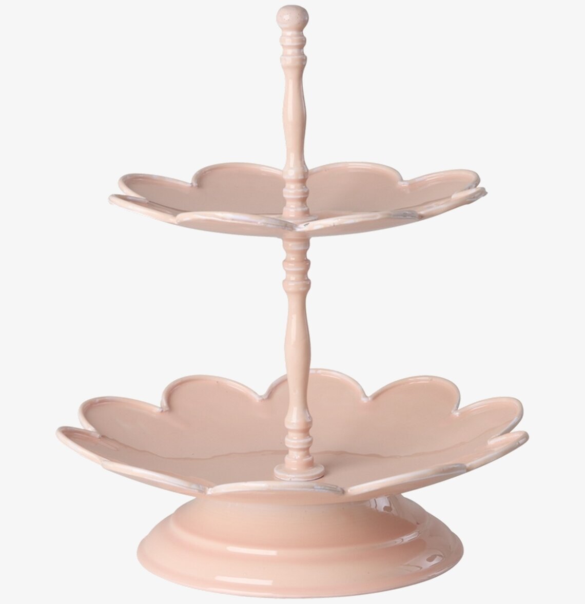 Våningsfat Soft Pink Rice Tårt-/kakfat Tårtfat Kakfat