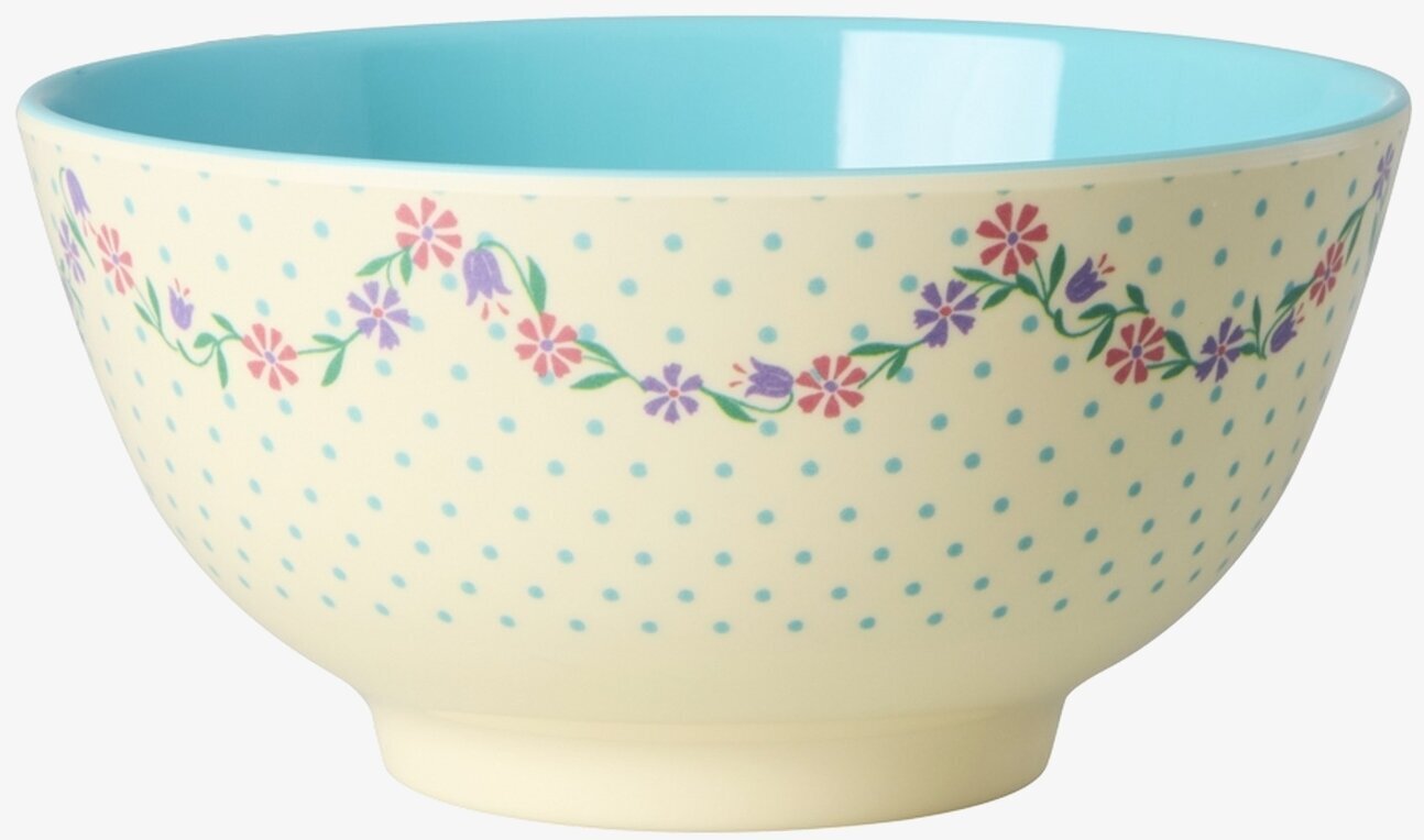 Skål Dots and Flowers Print Rice Skålar att äta ur tilltugg Såskannor/Vispskål servering Matlådor Förvaring av