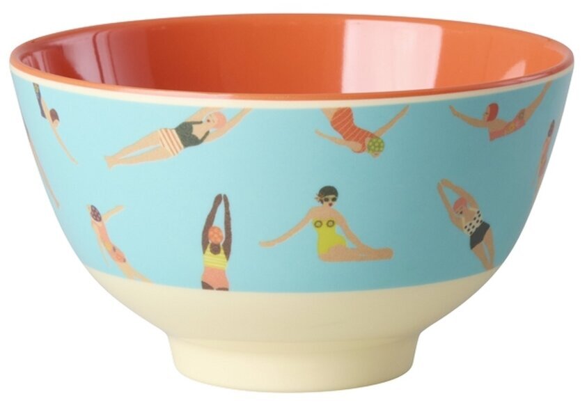 Liten Skål Retro Swimster Print Rice Skålar att äta ur tilltugg Såskannor/Vispskål servering Matlådor Förvaring av
