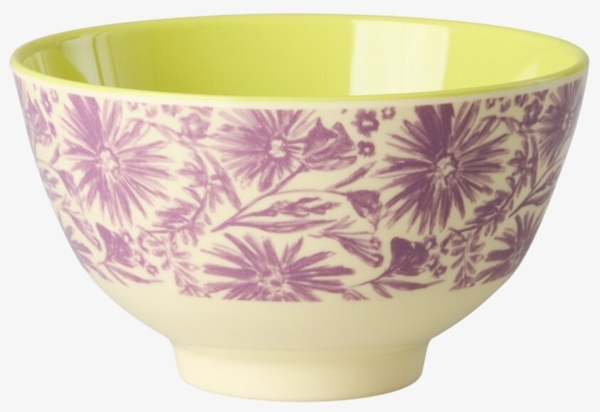 Liten Skål Flower Press Print Rice Skålar att äta ur tilltugg Såskannor/Vispskål servering Matlådor Förvaring av