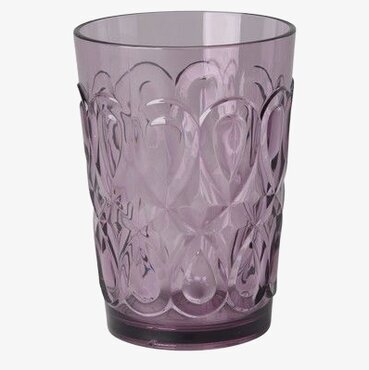 Glas Swirly Soft Plum Rice Dryckesglas Dricksglas för dryck Plastglas