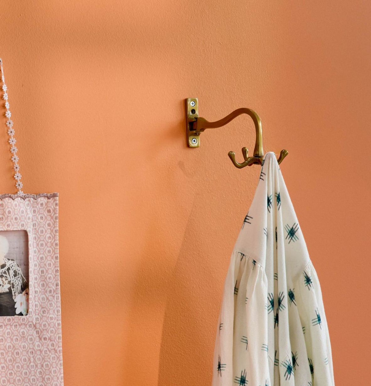 Väggkrok Antik Mässing Rice Krokar Upphängare Dörrkrokar Förvaringskrokar