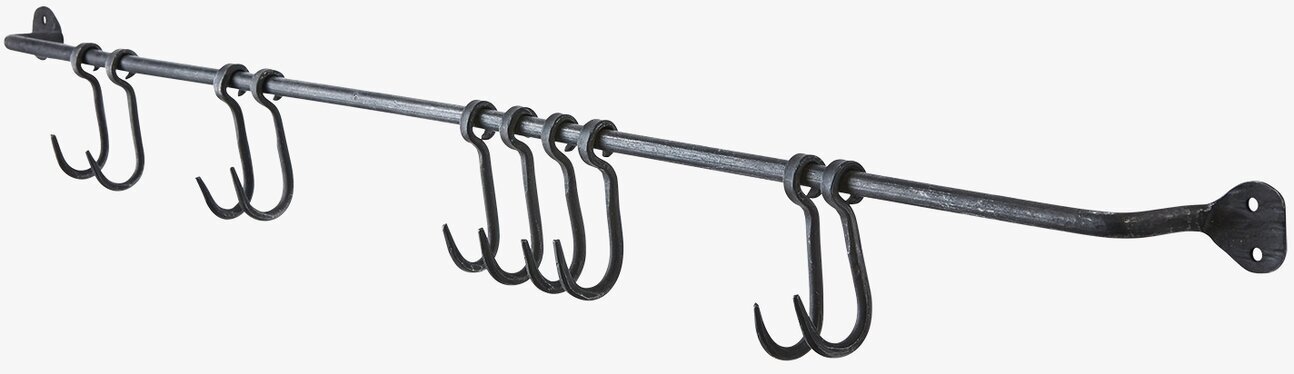 Väggskena Med Krokar M Thor Affari Upphängare Dörrkrokar Förvaringskrokar