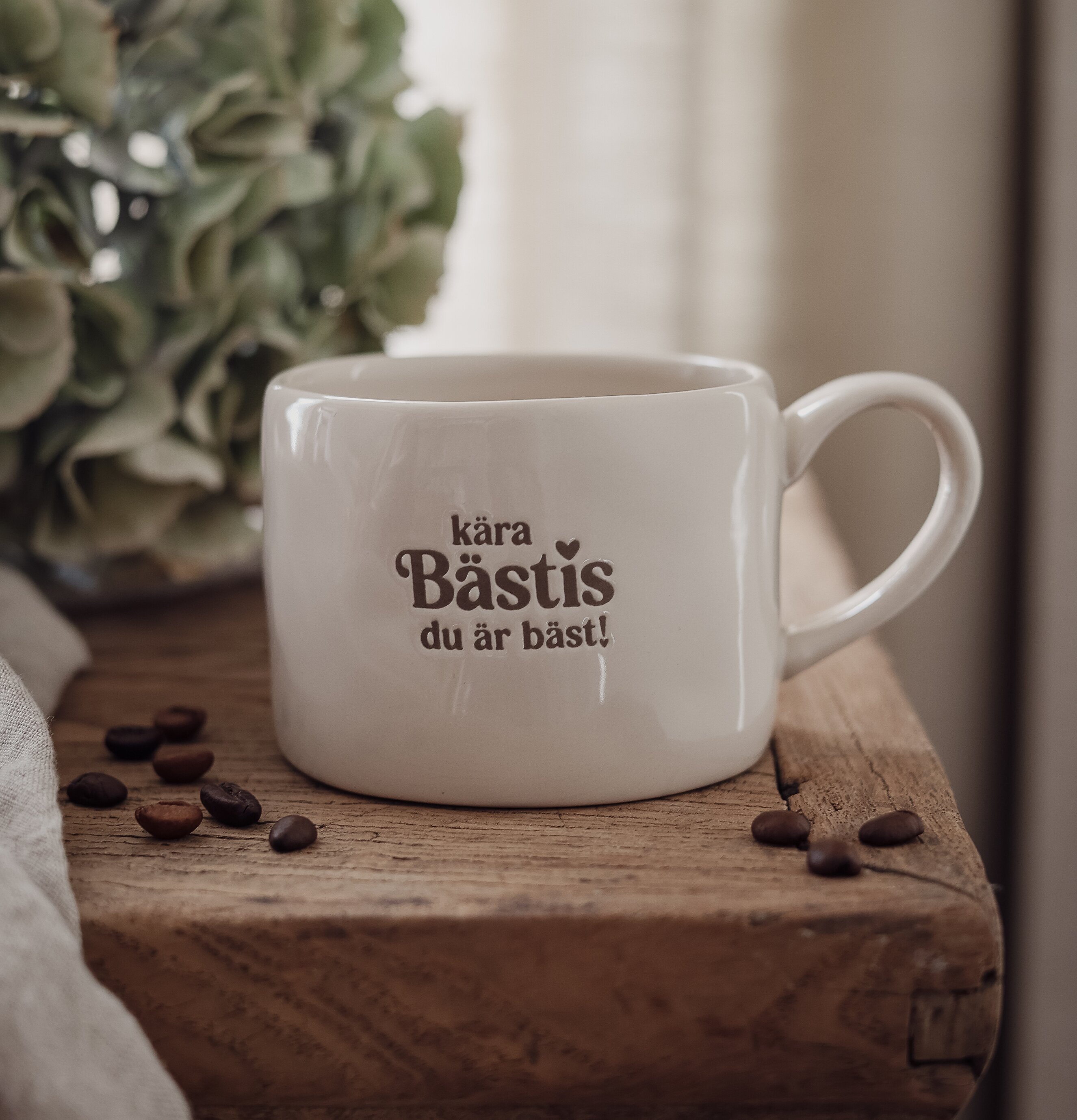 Mugg - Kära Bästis, Du Är Bäst! Majas Cottage Muggar/koppar i porslin, keramik, papper eller biologiskt