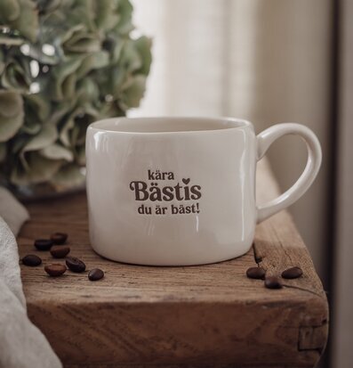 Mugg - Kära Bästis, Du Är Bäst! Majas Cottage Muggar/koppar i porslin, keramik, papper eller biologiskt