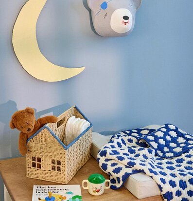 Liten Bomullspläd Clouds Rice Täcken, filtar, plädar och överkast Filtar Plädar Överkast