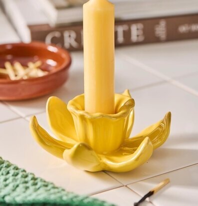 Ljusstake Påsklilja Gul IB Laursen Ljusstakar Adventsstakar Ljushållare Ljushyllor