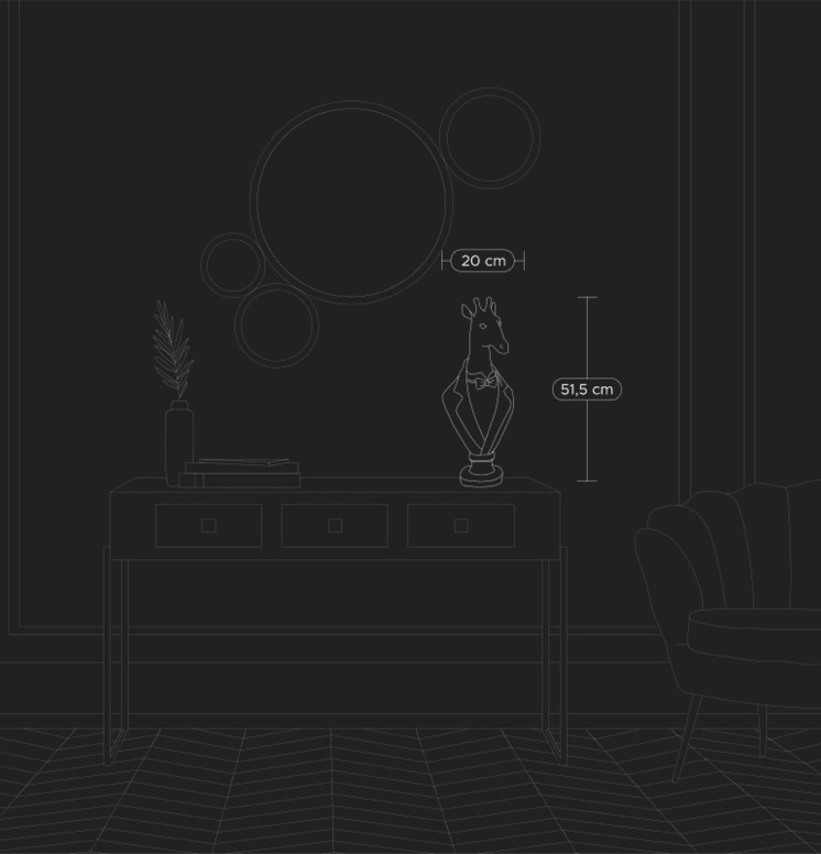 Staty Giraff med kavaj Werner Voss Byster Övrig prydnad/dekoration för inredning innemiljö