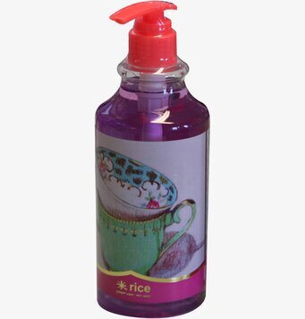 Bild av stilfullt diskmedel med lavendeldoft och design