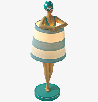 Bordslampa Lady In Swimsuit Werner Voss Lampor Taklampor Golvlampor Bordslampor LED-lampor Ledlampor Fönsterlampor Ljusslingor för dekoration