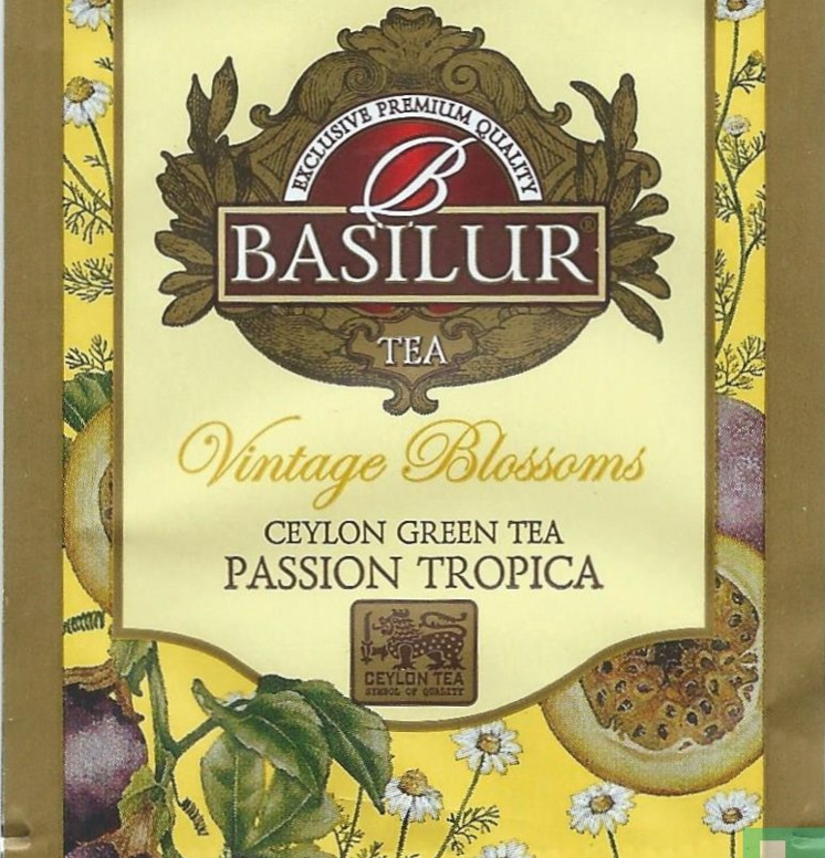 Basilur Vintage Blossoms Tea Plåtburkar Metallburkar