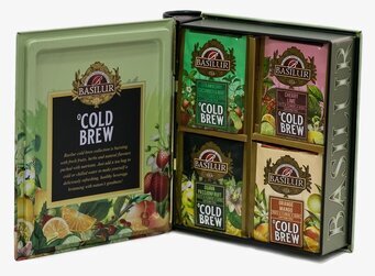 Basilur Cold Brew Tea Plåtburkar Metallburkar