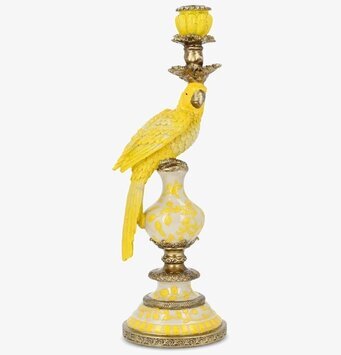 Ljusstake Papegoja Gul A Lot Decoration Ljusstakar Adventsstakar Ljushållare Ljushyllor