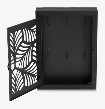 Nyckelskåp Leaves Svart Zeller Nyckelförvaring Nyckelhängare