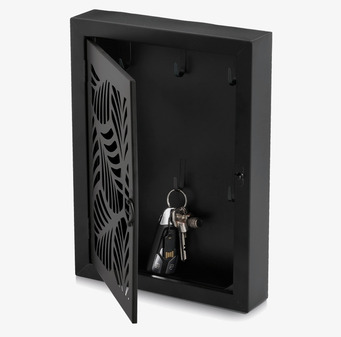 Nyckelskåp Leaves Svart Zeller Nyckelförvaring Nyckelhängare