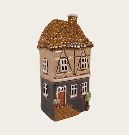 Ljuslykta Hus Beige Det Gamle Apotek Lyktor Endless Light Ljuslyktor