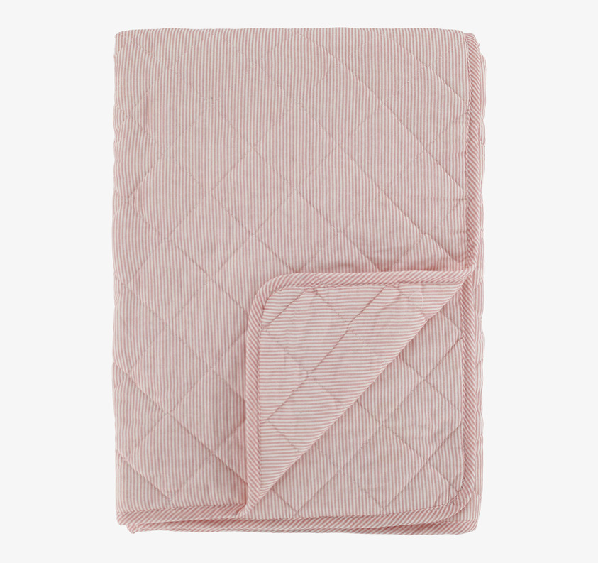 Boutique Pläd Rosa/Vit Chic Antique Täcken, filtar, plädar och överkast Filtar Plädar Överkast