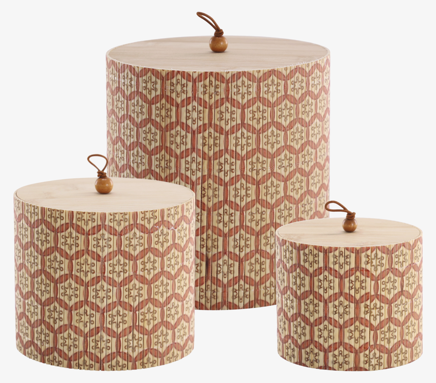 Amilly Förvaringsask Set/3 Coral Blush Chic Antique Förvaringslådor och korgar Boxar Förvaringsboxar Porslinsboxar Trälådor Smyckesboxar i