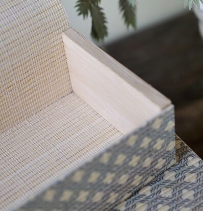 Amilly Förvaringsask Set/3 Opal Chic Antique Förvaringslådor och korgar Boxar Förvaringsboxar Porslinsboxar Trälådor Smyckesboxar i porslin