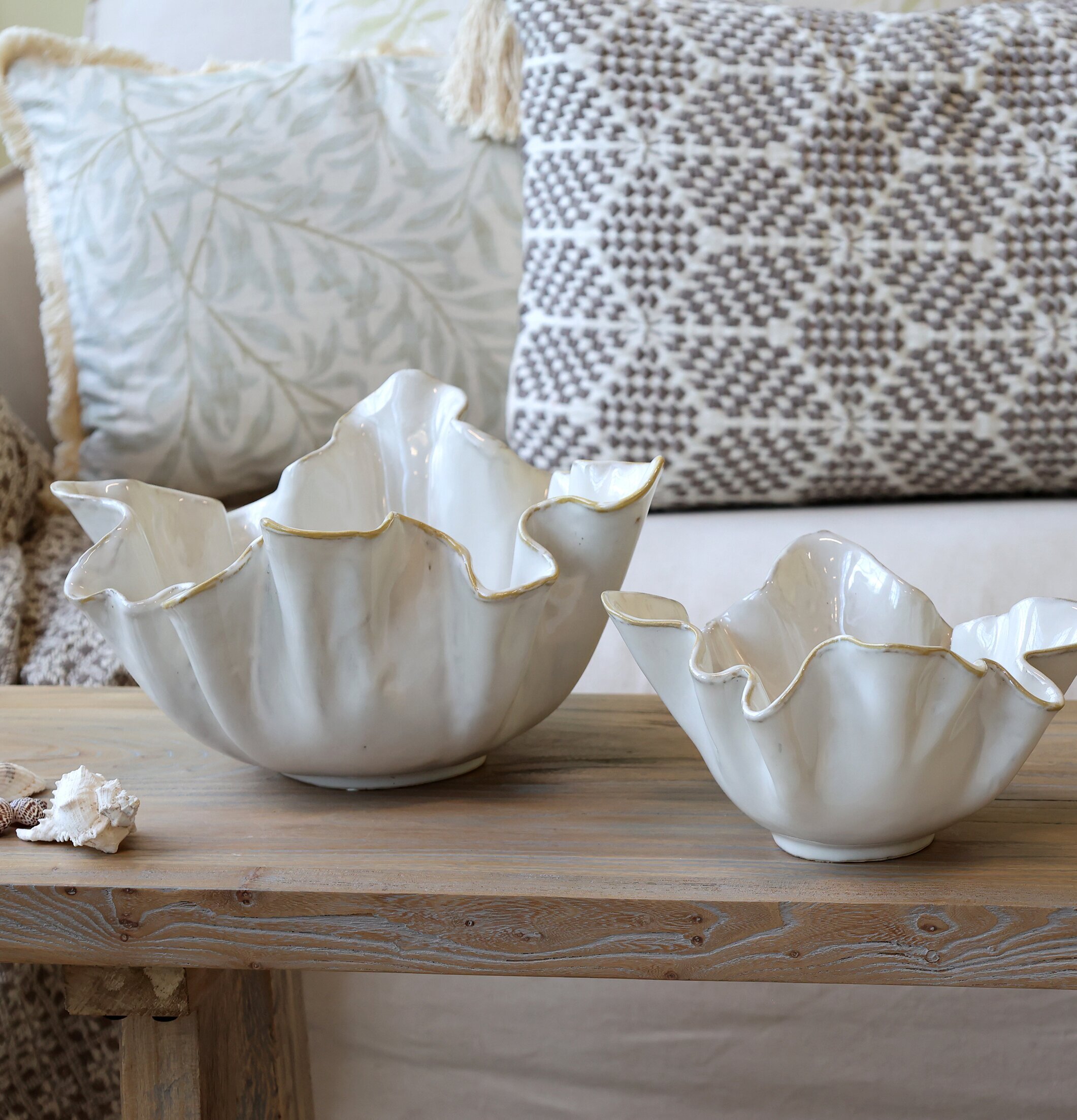 Dekorationskål Havsvåg Chic Antique Övrig prydnad/dekoration för inredning innemiljö