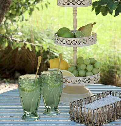 Saint-Émilion Glas Grön Chic Antique Dryckesglas Dricksglas för dryck Plastglas