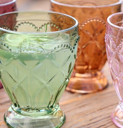 Saint-Émilion Reliefglas Chic Antique Dryckesglas Dricksglas Glas för dryck Plastglas