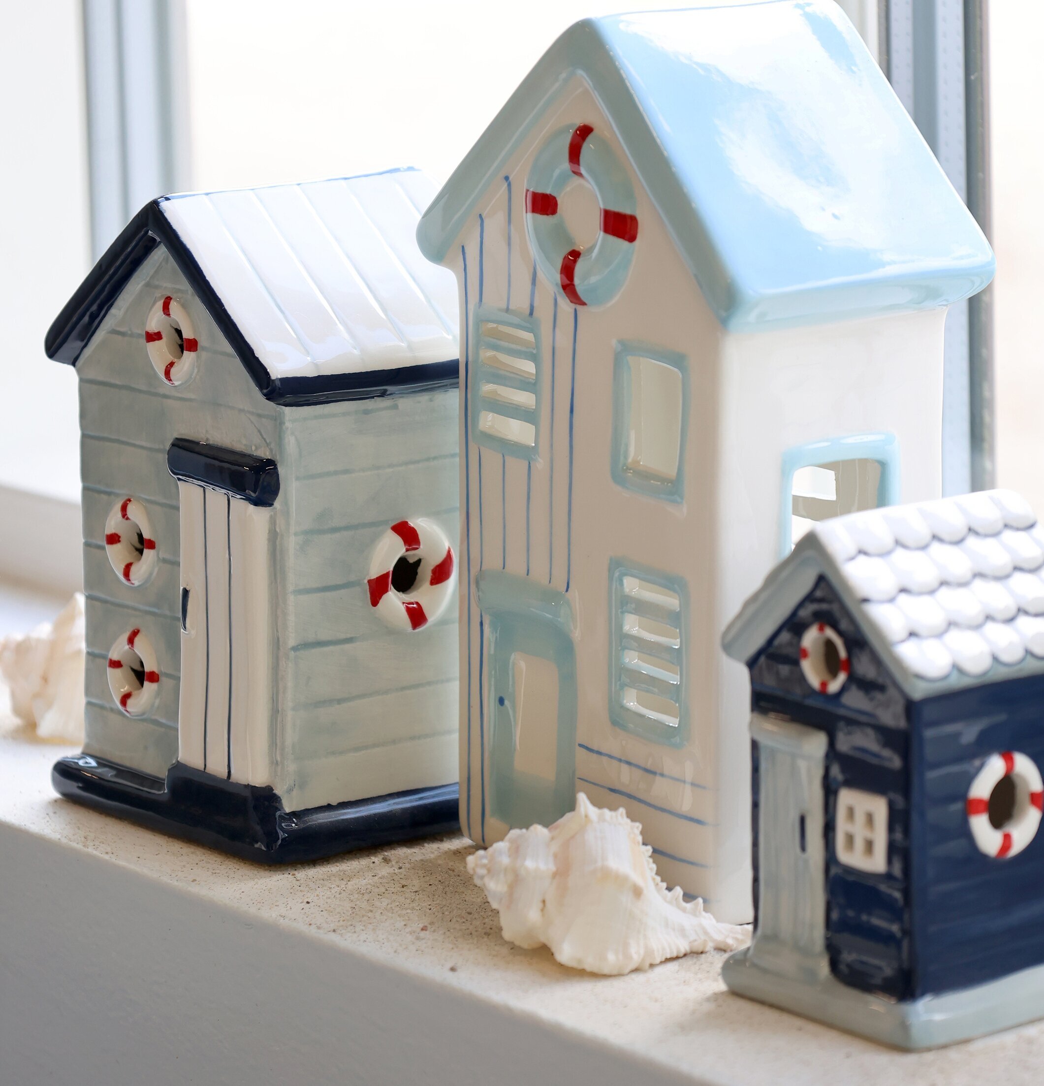 Strandhus Keramik Skyblue Chic Antique Övrig prydnad/dekoration för inredning innemiljö