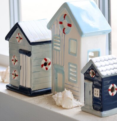 Strandhus Keramik Skyblue Chic Antique Övrig prydnad/dekoration för inredning innemiljö