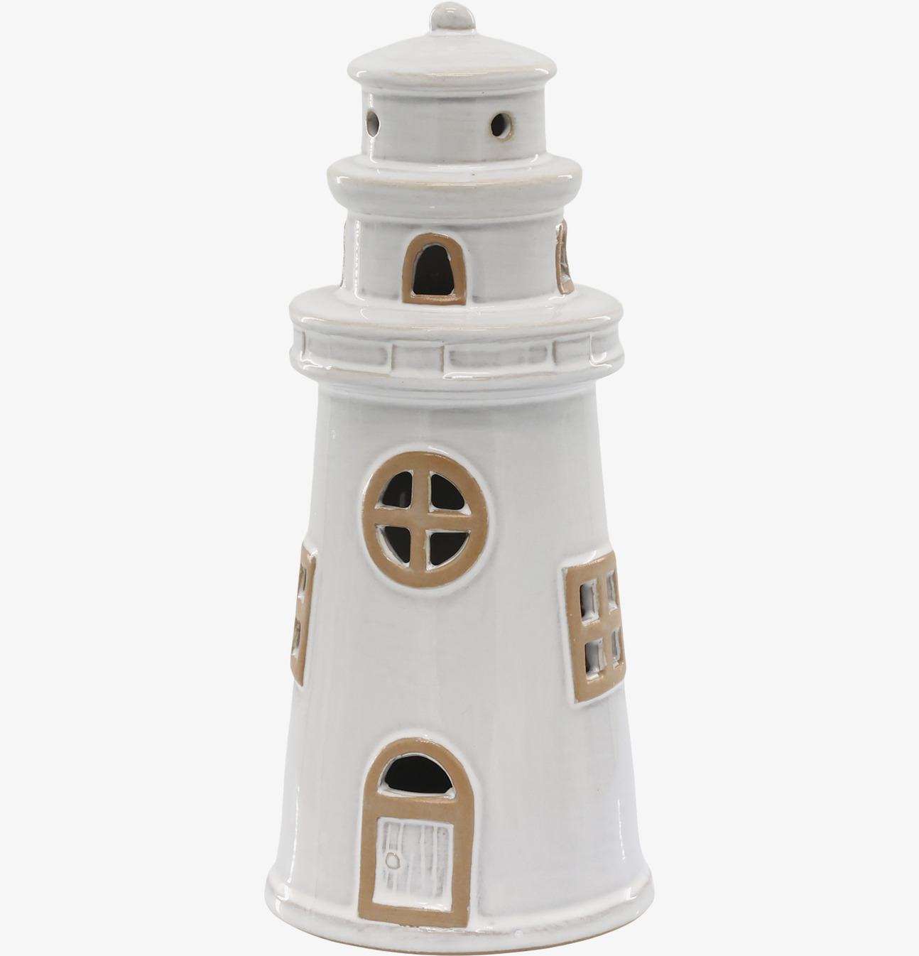 Fyr Keramik LED Creme Chic Antique Lampor Taklampor Golvlampor Bordslampor LED-lampor Ledlampor Fönsterlampor Ljusslingor för dekoration