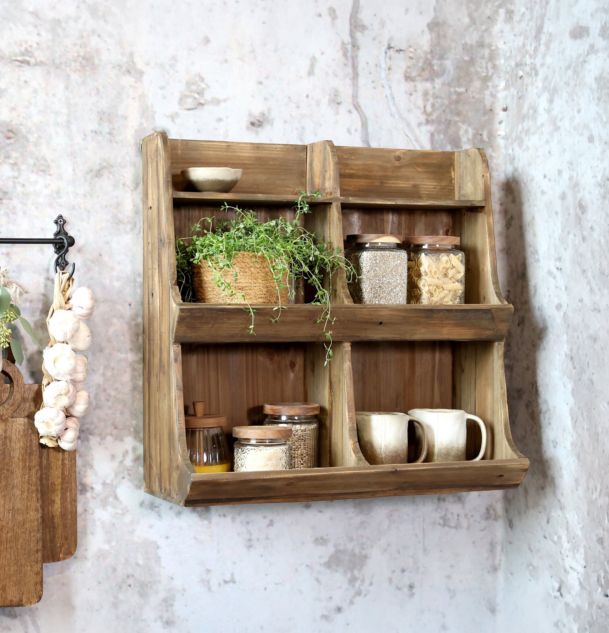 Väggreol Natur Chic Antique Vägghyllor