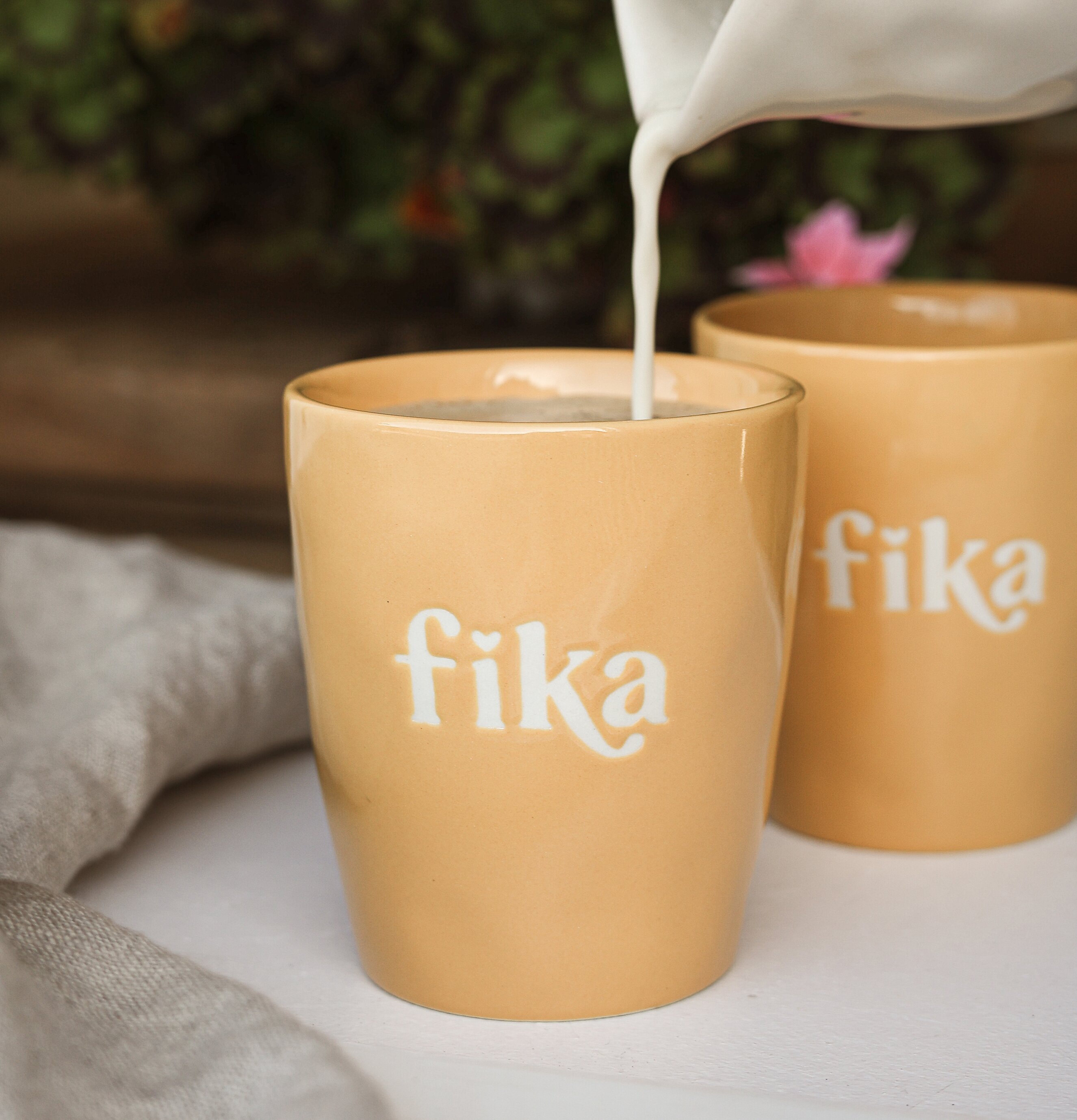 Majas Mugg Fika Cottage Muggar/koppar i porslin, keramik, papper eller biologiskt material organiskt ekologiskt Termomuggar utan